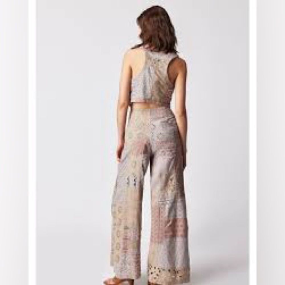 Free People Sweet And Salty Vest Suit Set/  size 6 - Picture 5 of 11